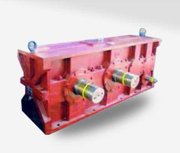 Special gearbox for open mill